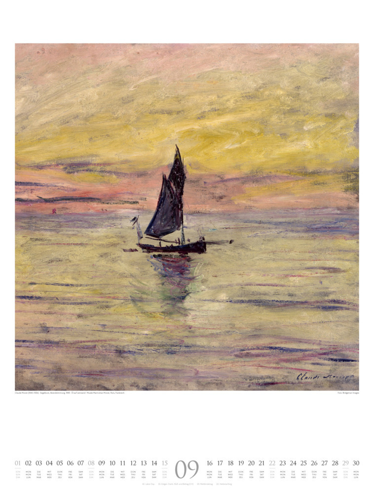 Bild: 9783838424699 | Claude Monet - Wasser und Licht Kalender 2024 | Claude Monet (u. a.)
