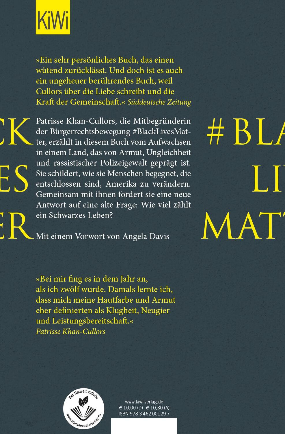 Rückseite: 9783462001297 | #BlackLivesMatter | Eine Geschichte vom Überleben | Taschenbuch | 2020
