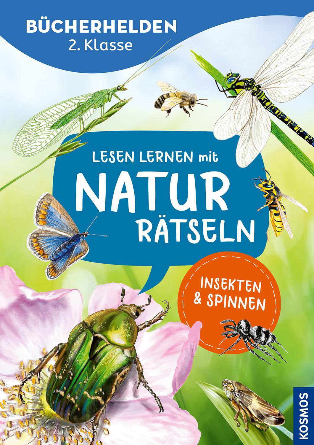 Cover: 9783440178195 | Lesen lernen mit Naturrätseln, Bücherhelden 2. Klasse, Insekten &amp;...