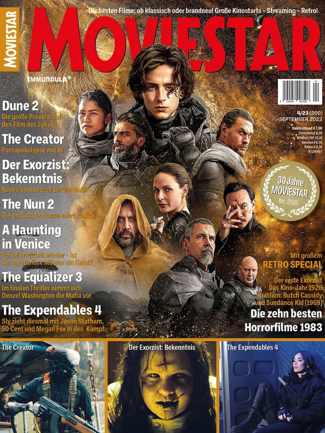 Cover: 9783959364560 | MOVIESTAR Ausgabe August 2023 (#200) | Björn Sülter (u. a.) | 82 S.