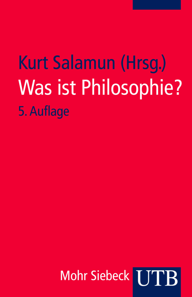 Cover: 9783825210007 | Was ist Philosophie? | Neuere Texte zu ihrem Selbstverständnis | Buch