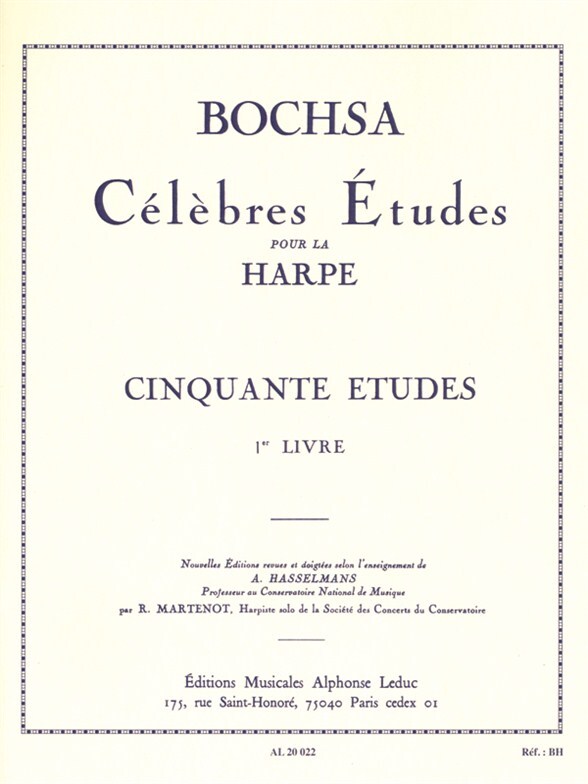 Cover: 9790046200229 | Célèbre études vol,1 pour la harpe | Robert Nicholas Charles Bochsa