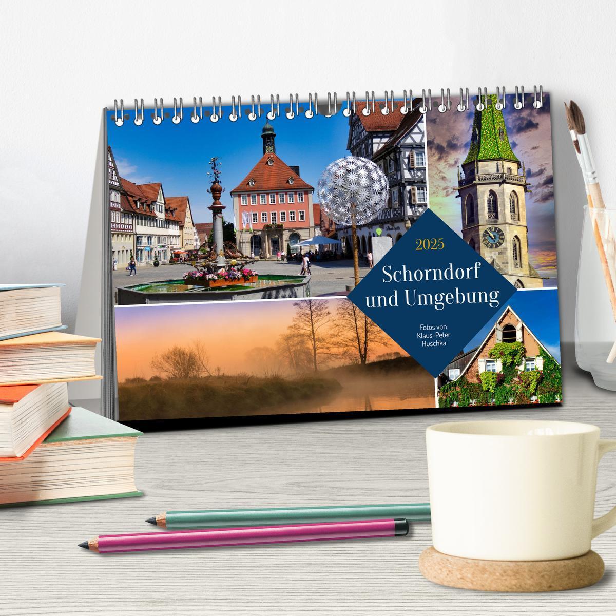 Bild: 9783383966064 | Schorndorf und Umgebung (Tischkalender 2025 DIN A5 quer), CALVENDO...