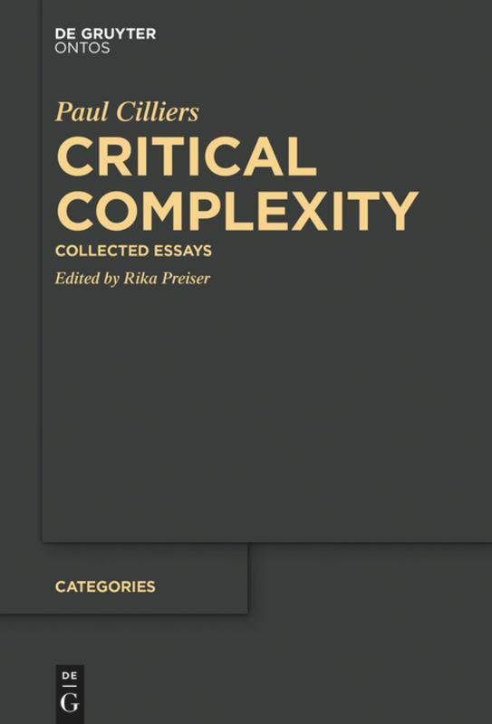 Cover: 9781501510793 | Critical Complexity | Collected Essays | Rika Preiser | Buch | XVI
