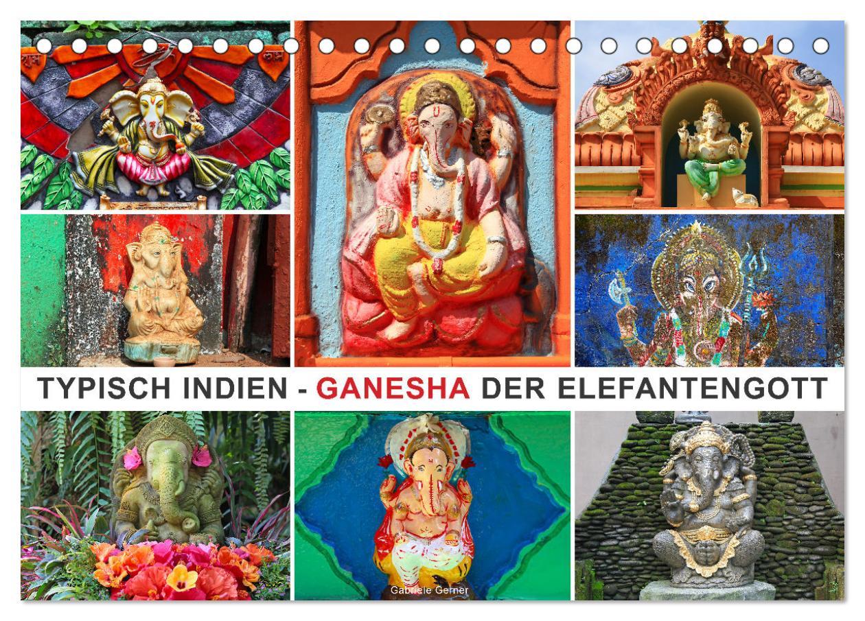 Cover: 9783457231432 | Typisch Indien - Ganesha der Elefantengott (Tischkalender 2025 DIN...