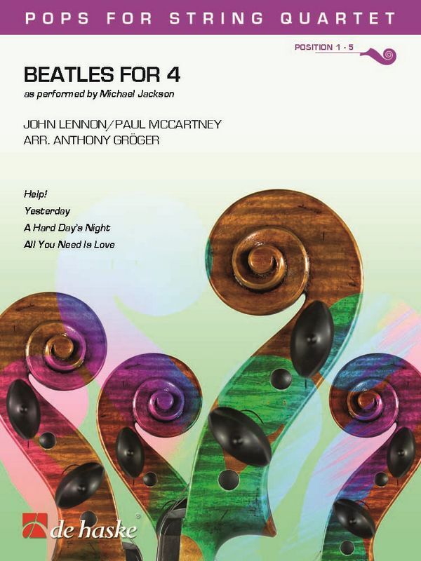 Cover: 9789043152877 | Beatles for 4 | John Lennon_Paul McCartney | Partitur + Stimmen | 2017