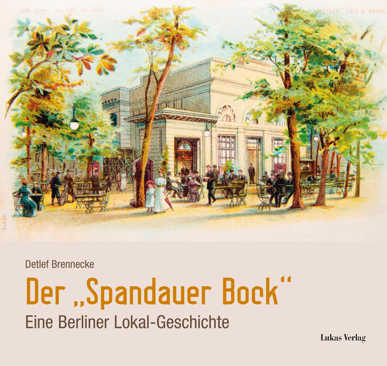 Cover: 9783867323802 | Der »Spandauer Bock« | Eine Berliner Lokal-Geschichte | Brennecke