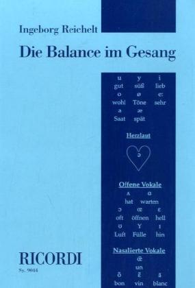 Cover: 9783931788940 | Die Balance im Gesang | 109 S., schw.-w. Fotos, Abb. u. Notenbeisp.