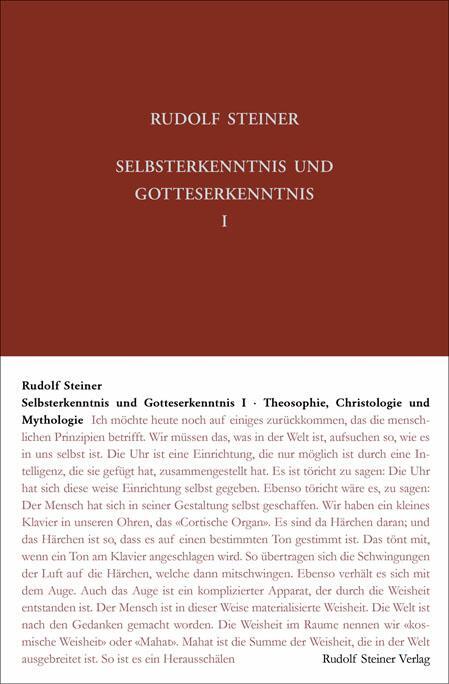 Cover: 9783727409004 | Selbsterkenntnis und Gotteserkenntnis 1 | Rudolf Steiner | Buch | 2018