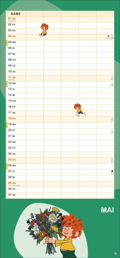 Bild: 9783756413478 | Pumuckl Familienplaner 2025 | Kalender | Spiralbindung | 15 S. | 2025