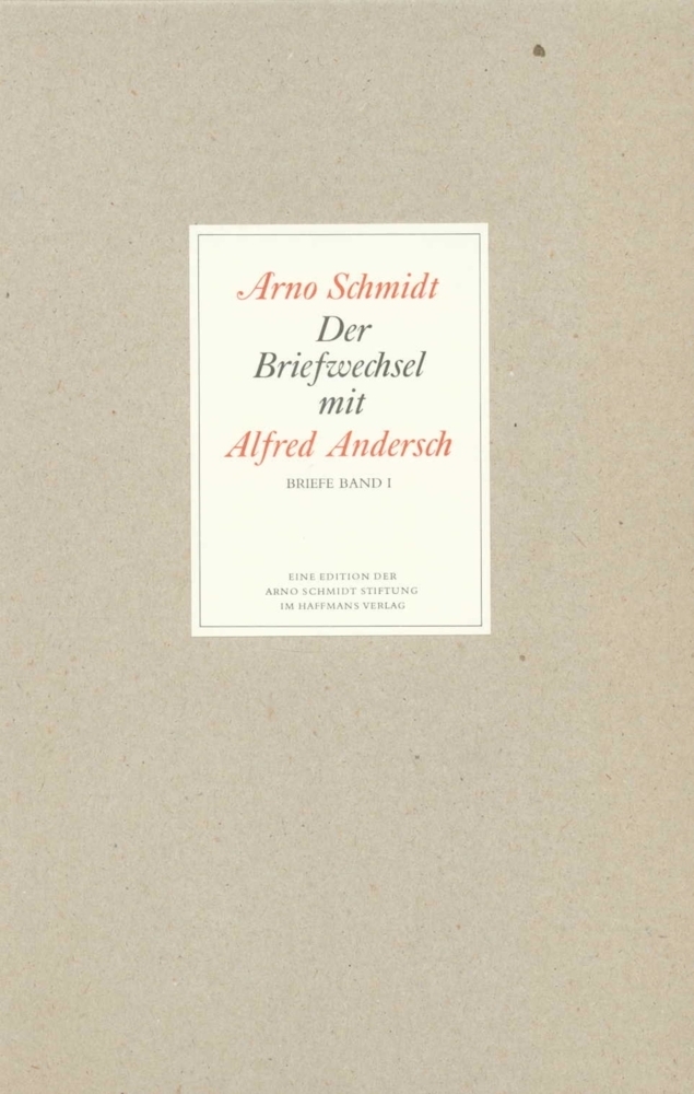 Cover: 9783518801284 | Briefwechsel | Arno Schmidt (u. a.) | Buch | Haffmans