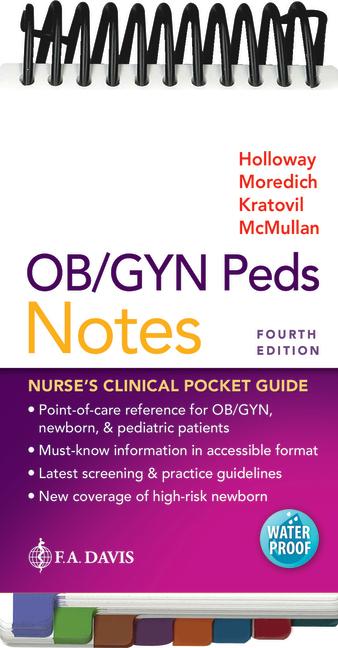 Cover: 9781719642743 | Ob/GYN Peds Notes | Nurse's Clinical Pocket Guide | Holloway (u. a.)