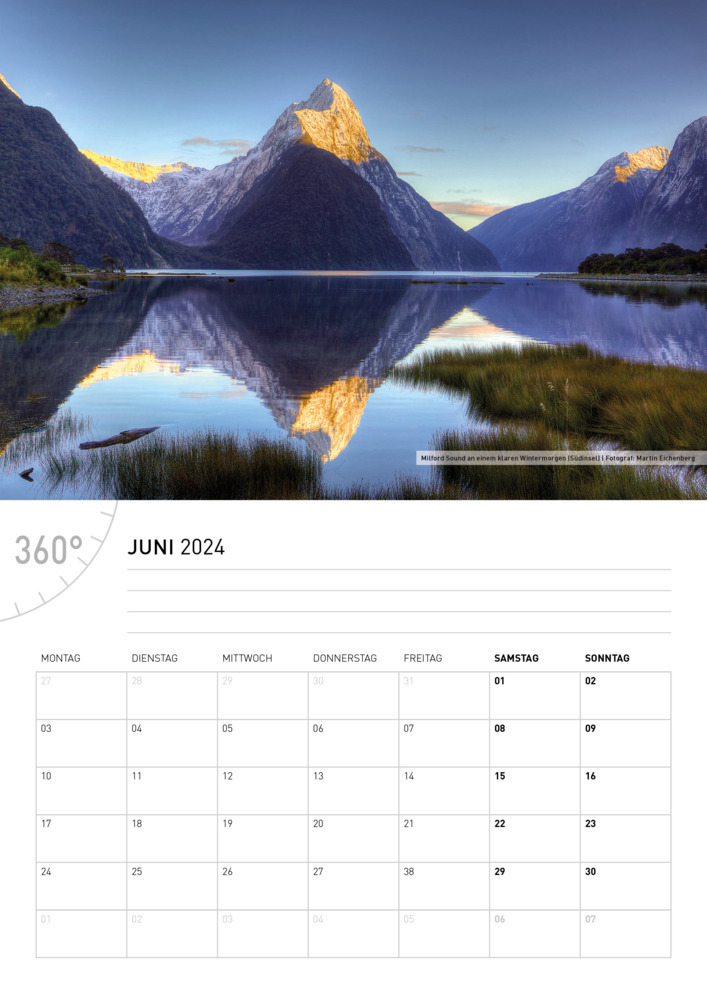 Bild: 9783968553917 | 360° Neuseeland Broschürenkalender 2024 | 360° medien | Kalender