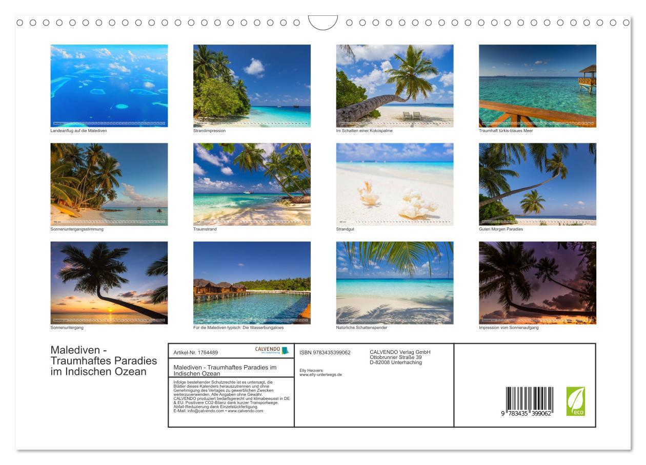 Bild: 9783435399062 | Malediven - Traumhaftes Paradies im Indischen Ozean (Wandkalender...