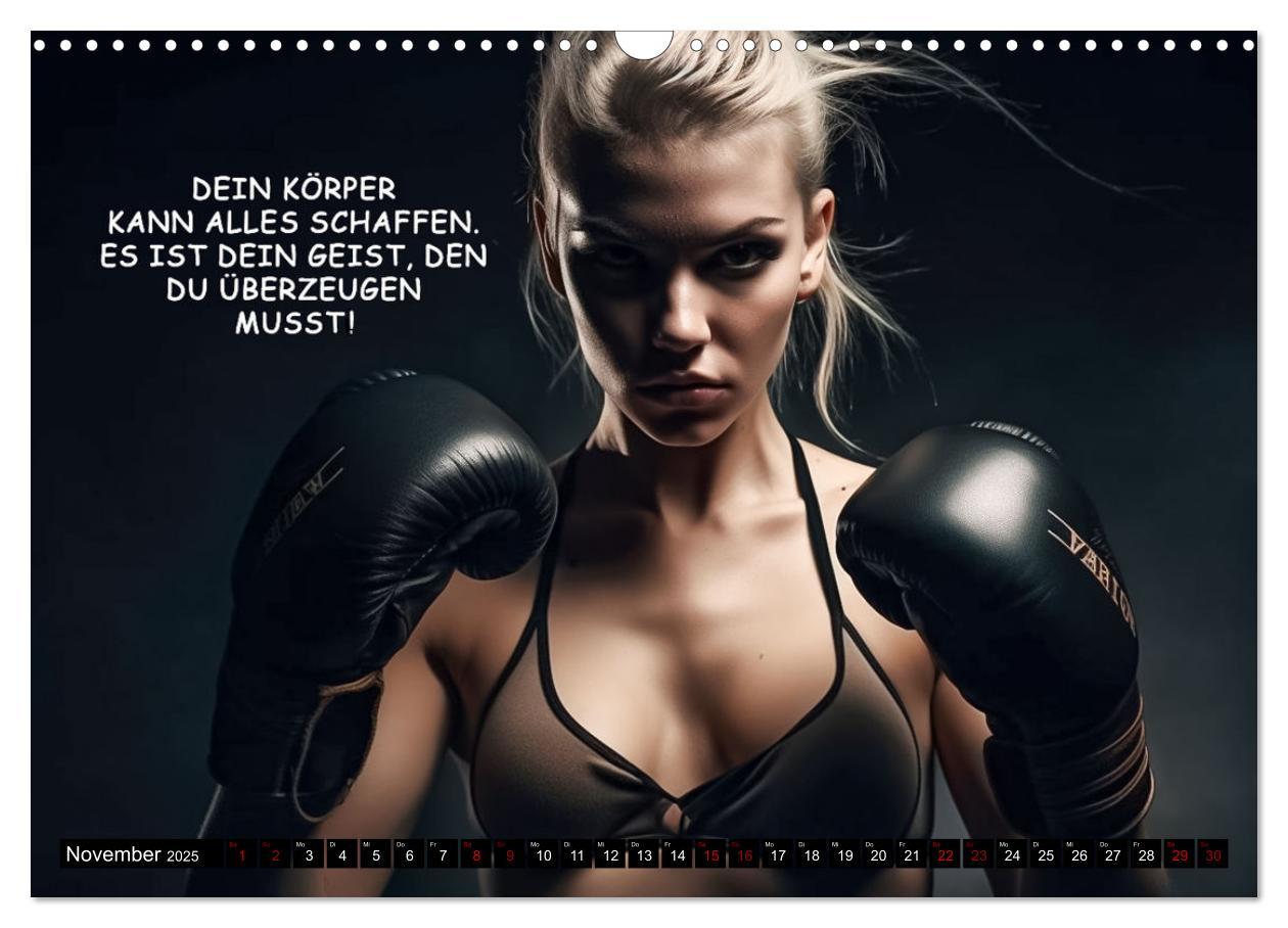 Bild: 9783383909252 | Motivation und Boxen (Wandkalender 2025 DIN A3 quer), CALVENDO...