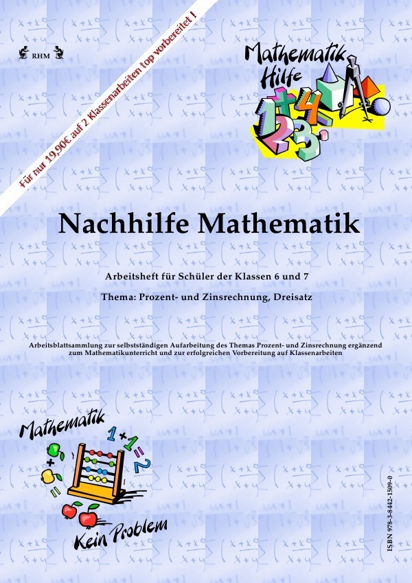 Cover: 9783844215090 | Nachhilfe Mathematik - Prozent- und Zinsrechnung, Dreisatz | Buch
