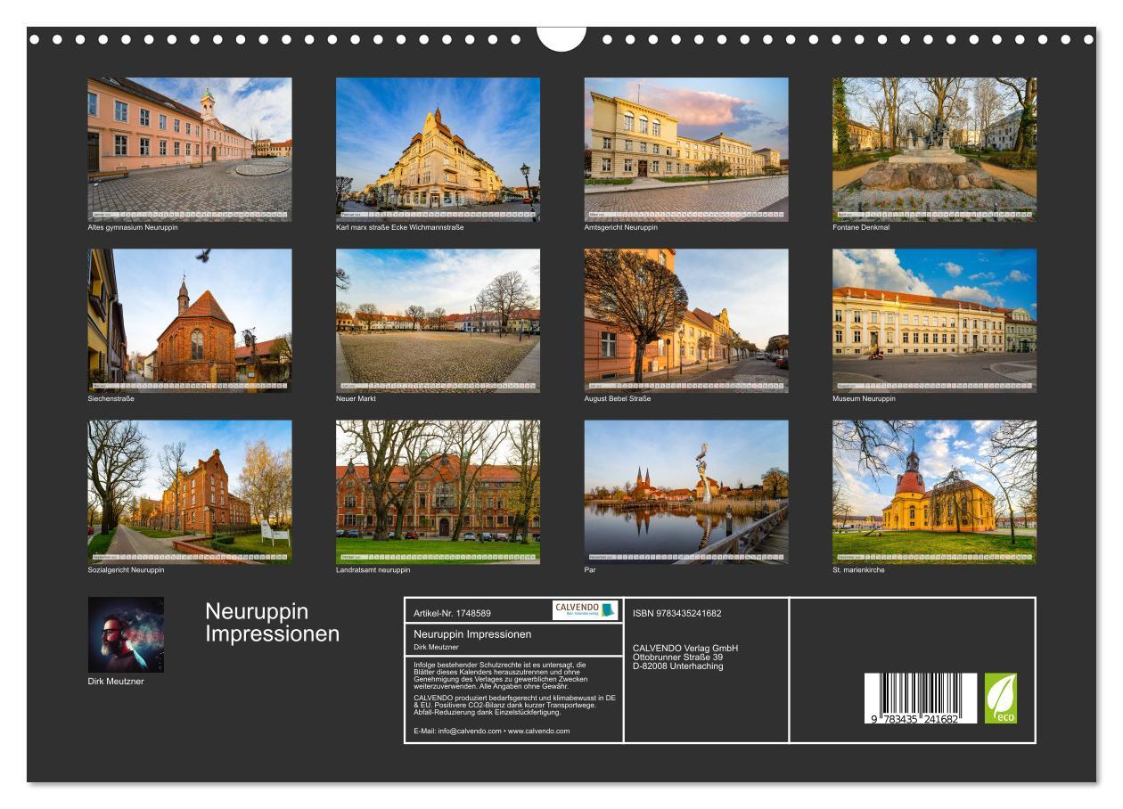 Bild: 9783435241682 | Neuruppin Impressionen (Wandkalender 2025 DIN A3 quer), CALVENDO...