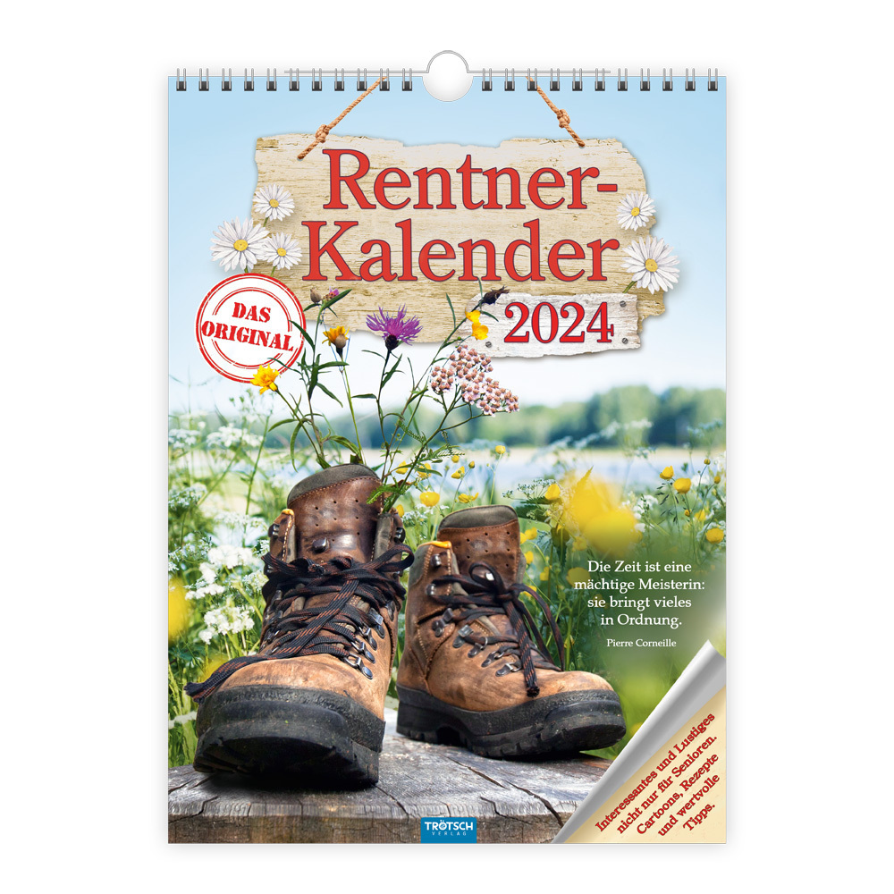 Cover: 9783965529878 | Trötsch Classickalender Rentnerkalender 2024 - Interessantes und...