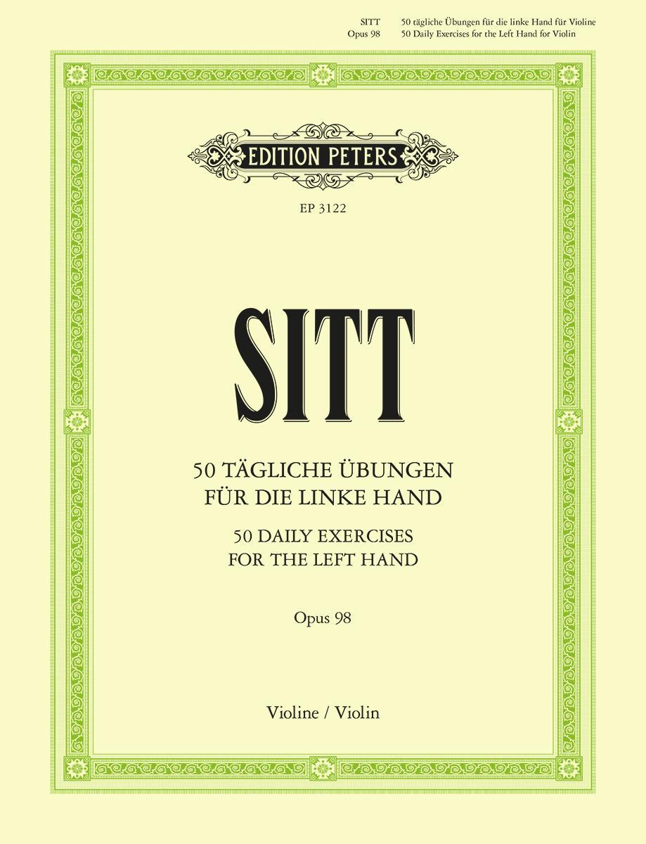 Cover: 9790014014179 | 50 tägliche Übungen für Violine op. 98 | Hans Sitt | Broschüre | Buch