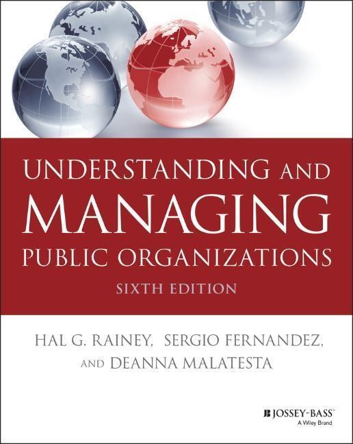 Cover: 9781119705895 | Understanding and Managing Public Organizations | Rainey (u. a.)
