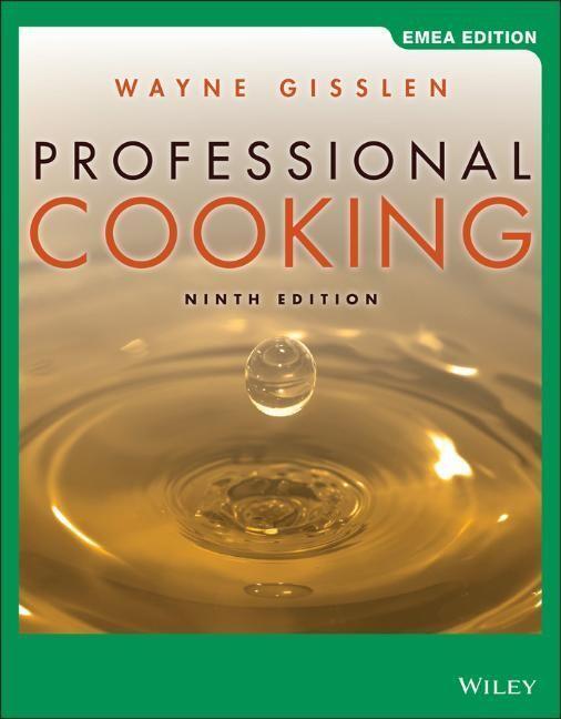 Cover: 9781119585985 | Professional Cooking, EMEA Edition | Wayne Gisslen | Taschenbuch