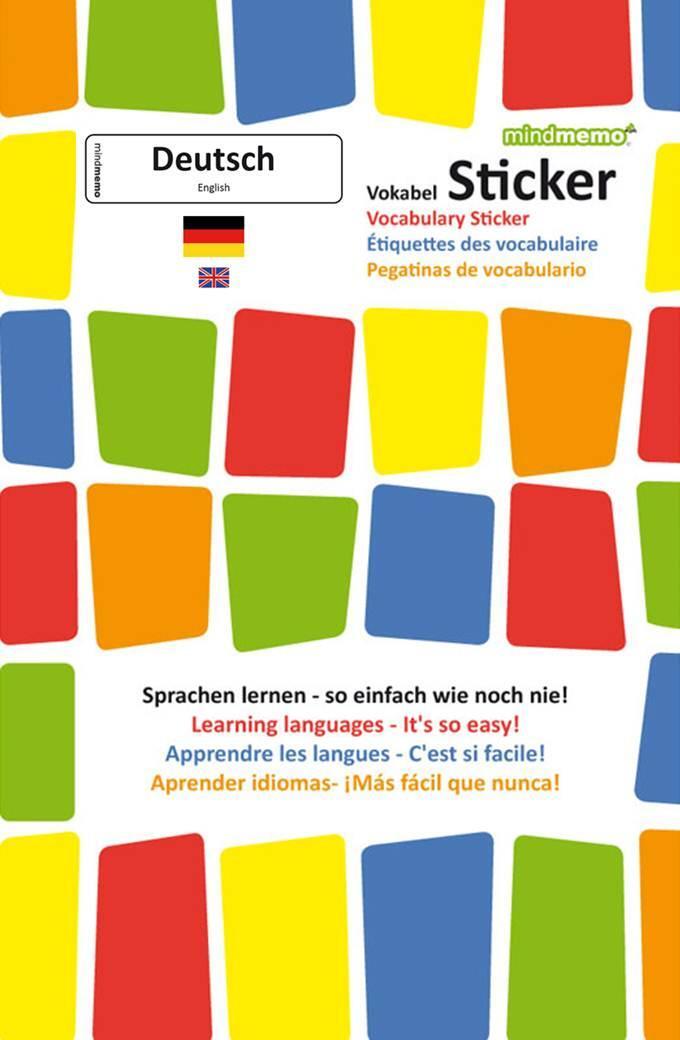 Cover: 9783954130405 | mindmemo Vokabel Sticker - Grundwortschatz Deutsch (DaF) / Englisch...
