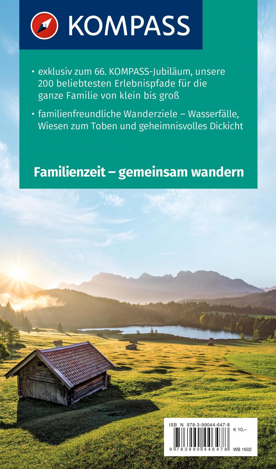 Rückseite: 9783990446478 | KOMPASS Wanderlust Familienzeit | Kompass-Karten Gmbh | Taschenbuch