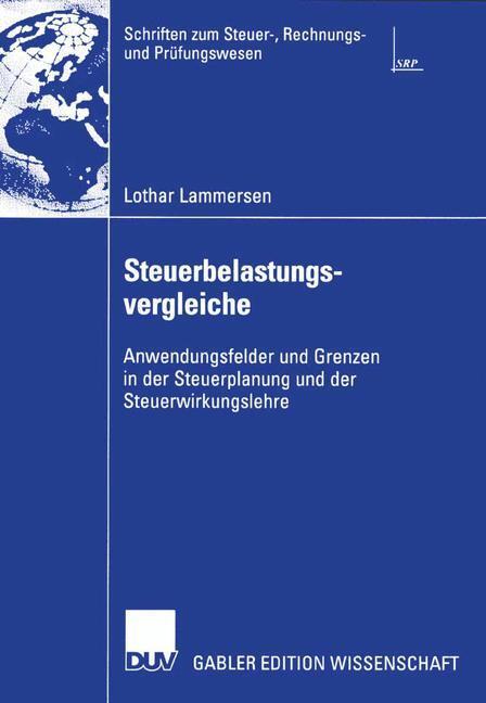 Cover: 9783835000964 | Steuerbelastungsvergleiche | Lothar Lammersen | Taschenbuch | xxxi