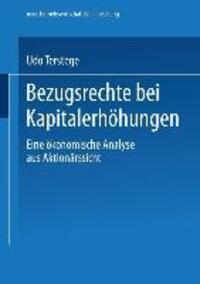 Cover: 9783824490523 | Bezugsrechte bei Kapitalerhöhungen | Udo Terstege | Taschenbuch | XXV