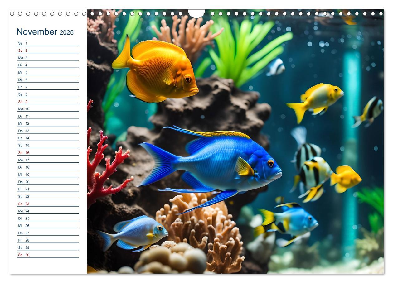 Bild: 9783457144770 | Aquarienzauber - Bunte KI Unterwasserwelten (Wandkalender 2025 DIN...