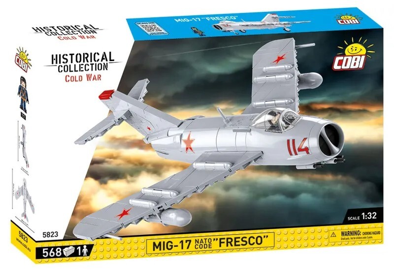 Cover: 5902251058234 | COBI Historical Collection 5823 - MiG-17 NATO Code Fresco,...