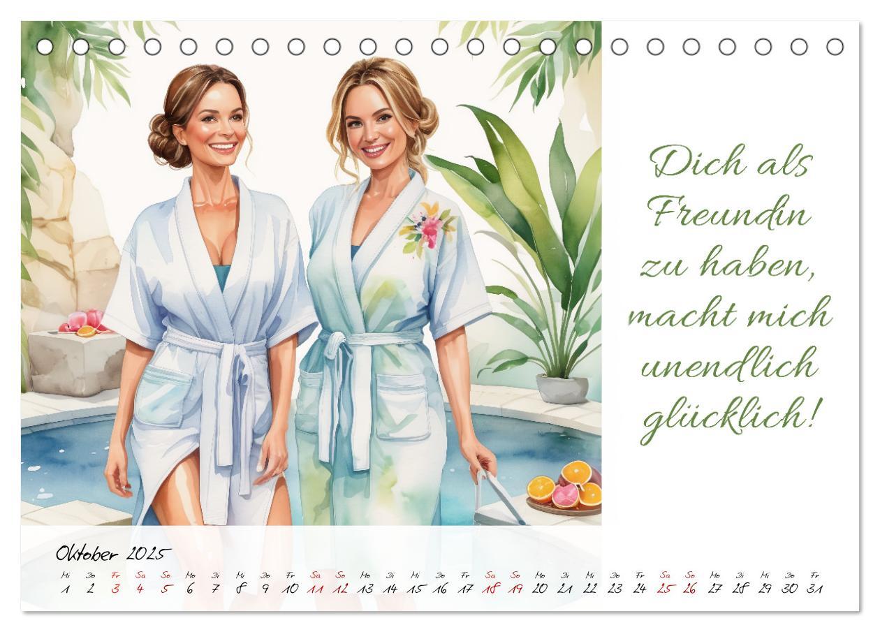 Bild: 9783383775635 | Beste Freundinnen (Tischkalender 2025 DIN A5 quer), CALVENDO...