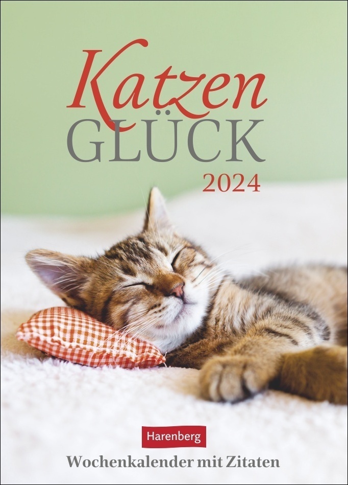 Cover: 9783840032004 | Katzenglück Wochenkalender 2024. Jede Woche eine süße Katze in dem...