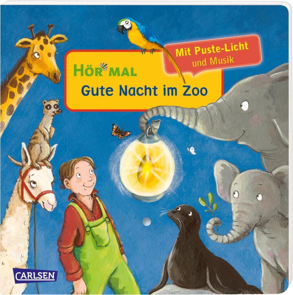 Cover: 9783551252975 | Hör mal (Soundbuch): Mach mit - Pust aus: Gute Nacht im Zoo | Hofmann