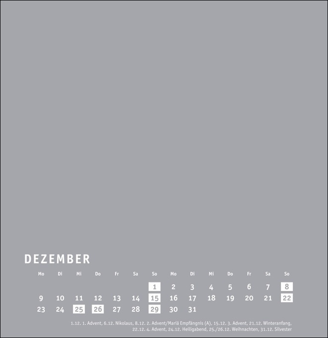 Bild: 9783756400300 | Bastelkalender 2024 Premium silbergrau groß. Blanko-Kalender zum...