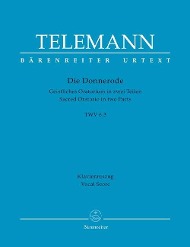 Cover: 9790006541287 | Die Donnerode TVWV 6 | Sacred Oratorio in two Parts | Telemann | Buch