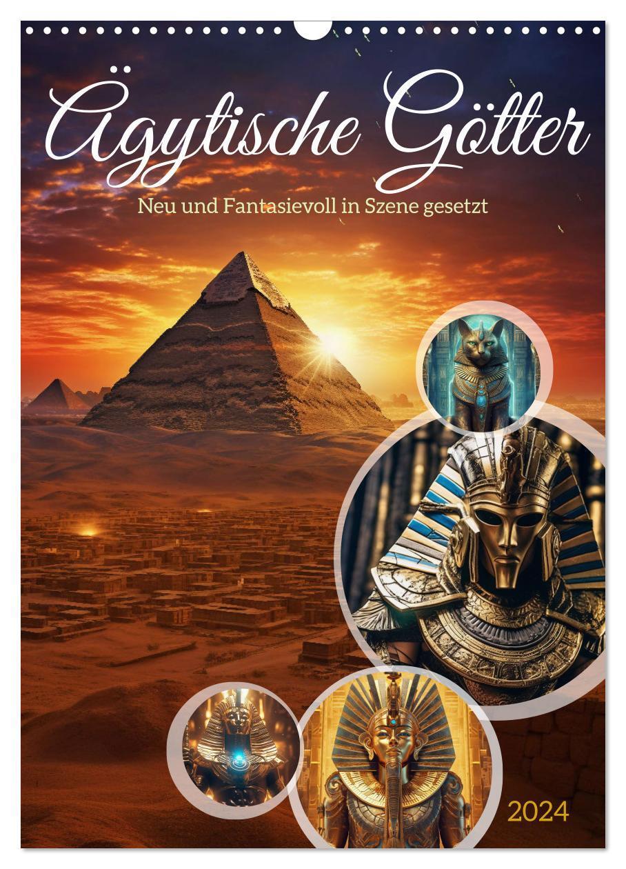 Cover: 9783383677144 | Ägytische Götter (Wandkalender 2024 DIN A3 hoch), CALVENDO...