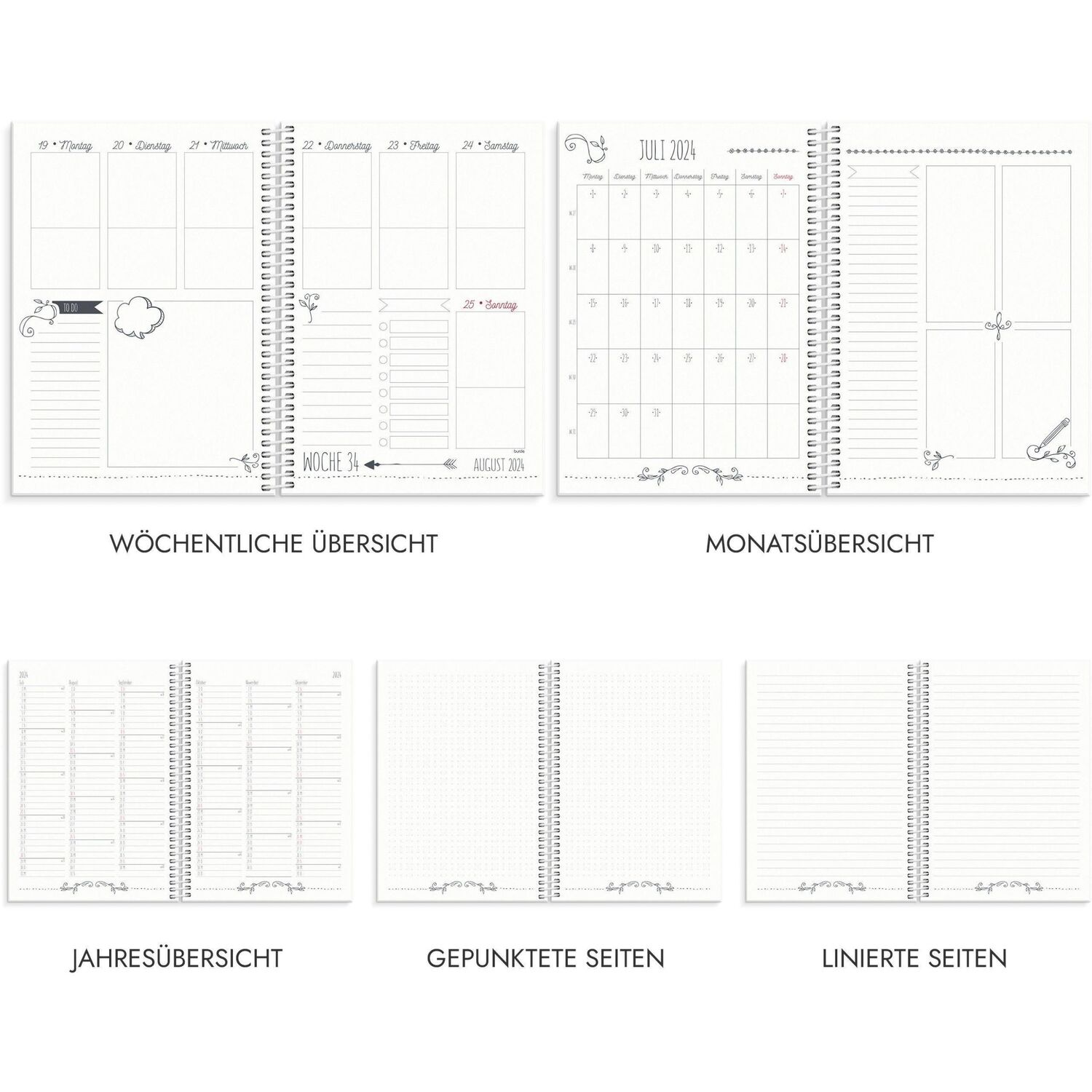 Bild: 7340188003305 | Burde Doodle Schülerkalender 2024/2025 | Buch | Deutsch | 2025