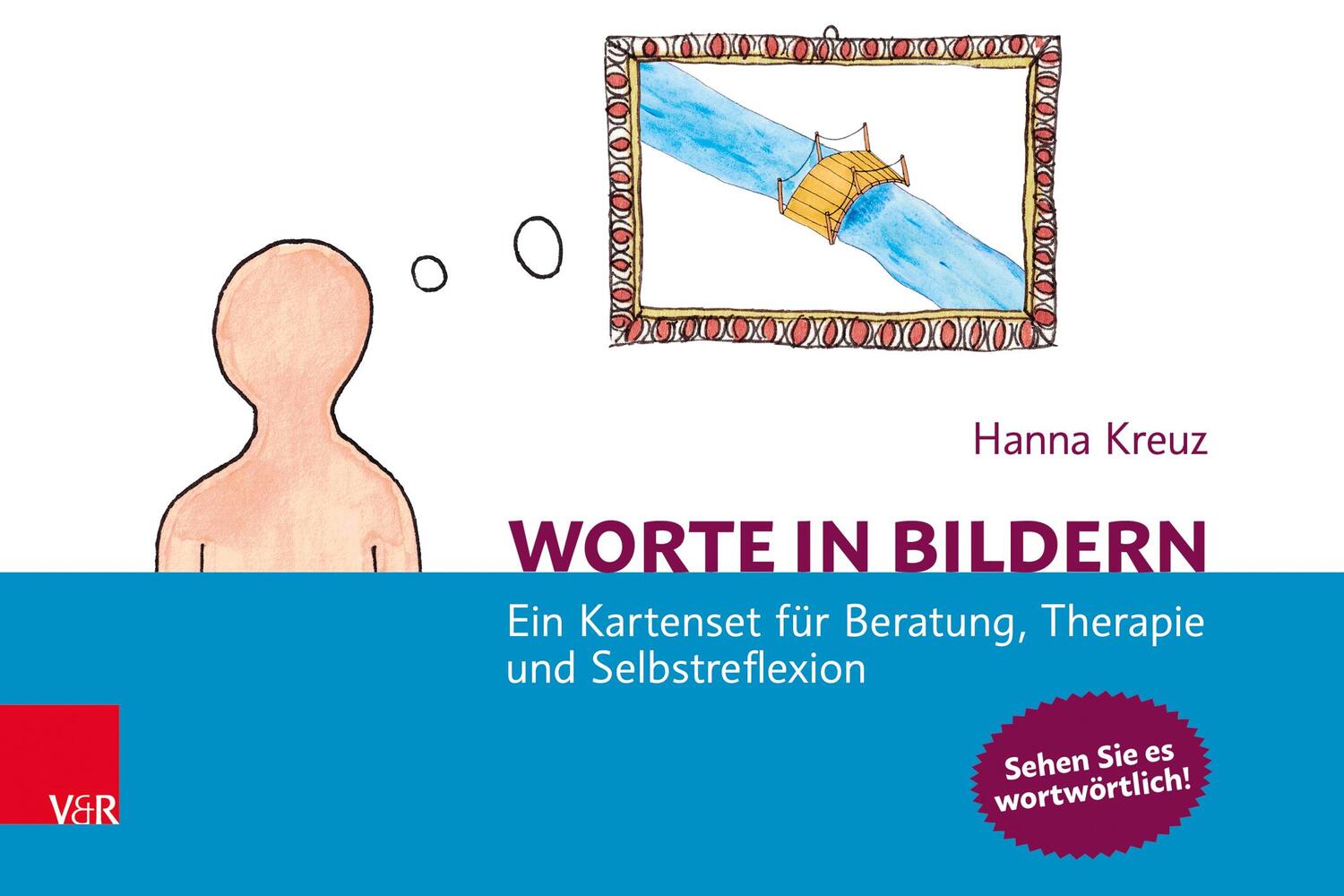 Cover: 9783525400258 | Worte in Bildern | Hanna Kreuz | Box | 56 S. | Deutsch | 2023