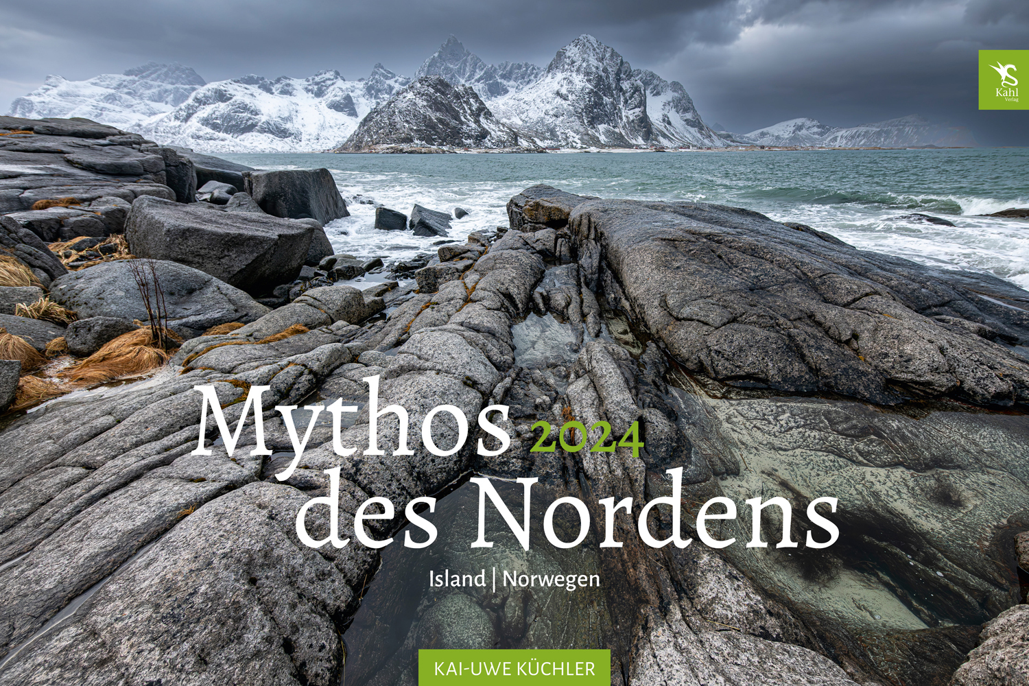 Cover: 9783938916506 | Kalender Mythos des Nordens 2024, Norwegen I Island | Kai Uwe Küchler