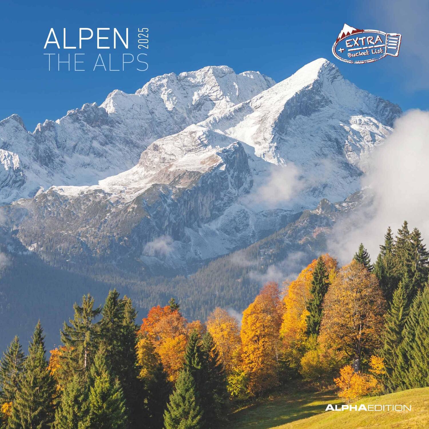 Cover: 4251732340926 | Alpen 2025 - Broschürenkalender 30x30 cm (30x60 geöffnet) -...