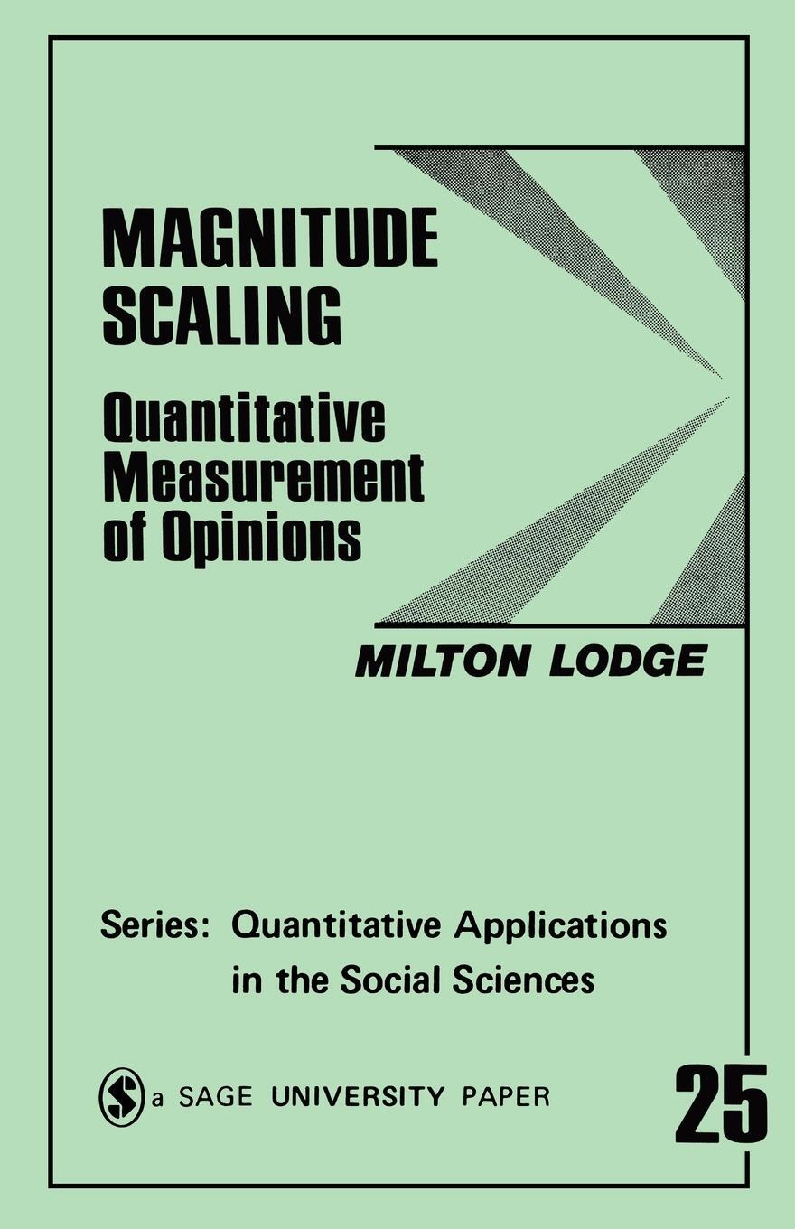 Cover: 9780803917477 | Magnitude Scaling | Quantitative Measurement of Opinions | Lodge