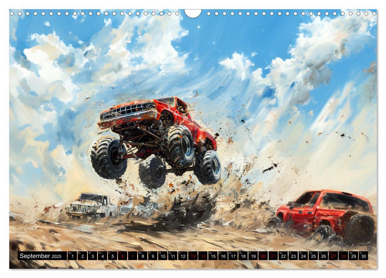 Bild: 9783383822346 | Wilde Monstertrucks (Wandkalender 2025 DIN A3 quer), CALVENDO...