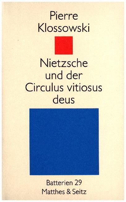 Cover: 9783882212310 | Nietzsche | Und der Circulus vitiosus deus | Pierre Klossowski | Buch