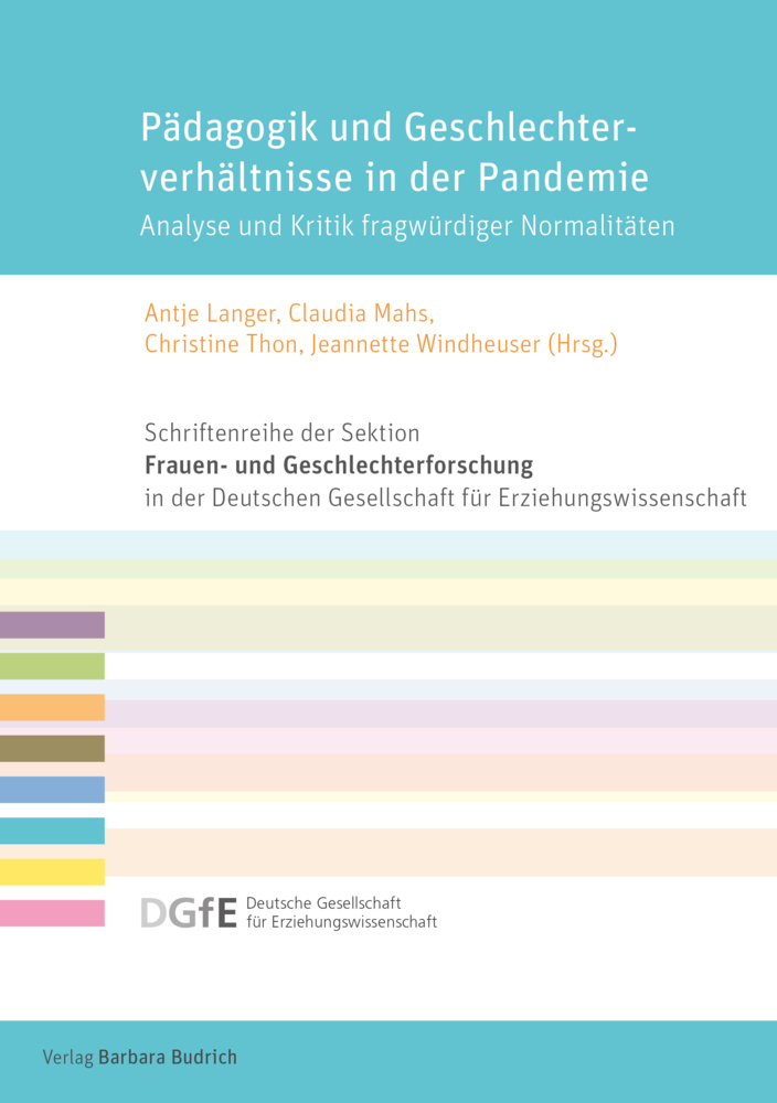 Cover: 9783847426455 | Pädagogik und Geschlechterverhältnisse in der Pandemie | Taschenbuch