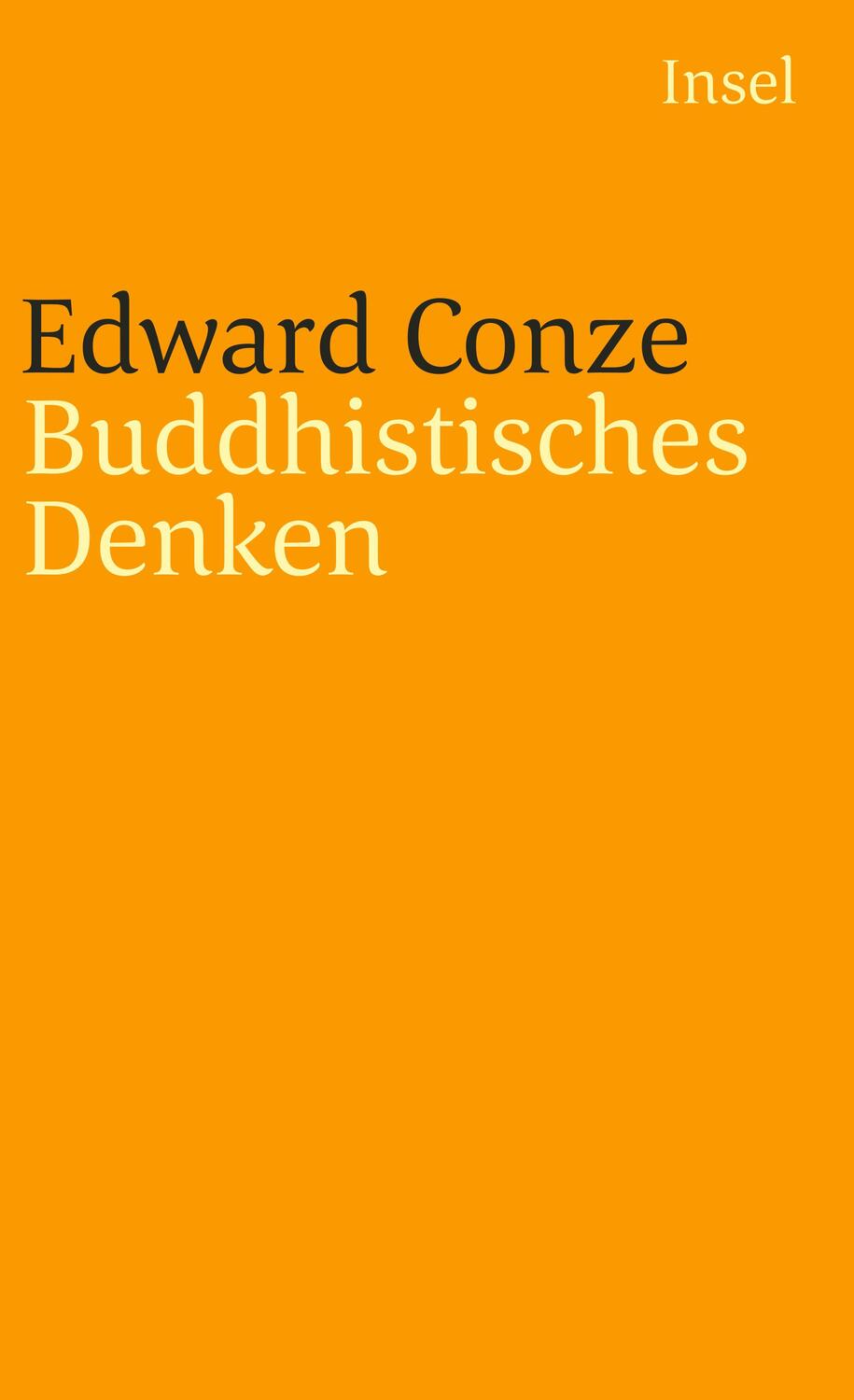 Cover: 9783458349488 | Buddhistisches Denken | Edward Conze | Taschenbuch | 453 S. | Deutsch