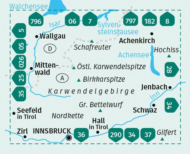 Bild: 9783991540939 | KOMPASS Wanderkarte 26 Karwendelgebirge 1:50.000 | (Land-)Karte | 2024