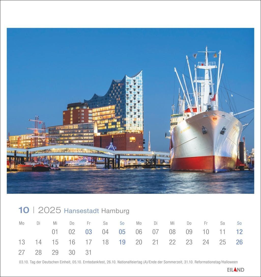 Bild: 9783964023261 | Hansestadt Hamburg Postkartenkalender 2025 | Eiland | Kalender | 13 S.