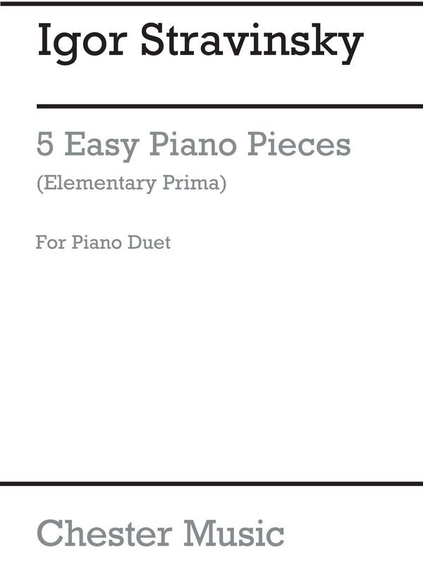 Cover: 5020679206973 | 5 Easy Pieces | Igor Stravinsky | Buch | 1992 | Chester Music