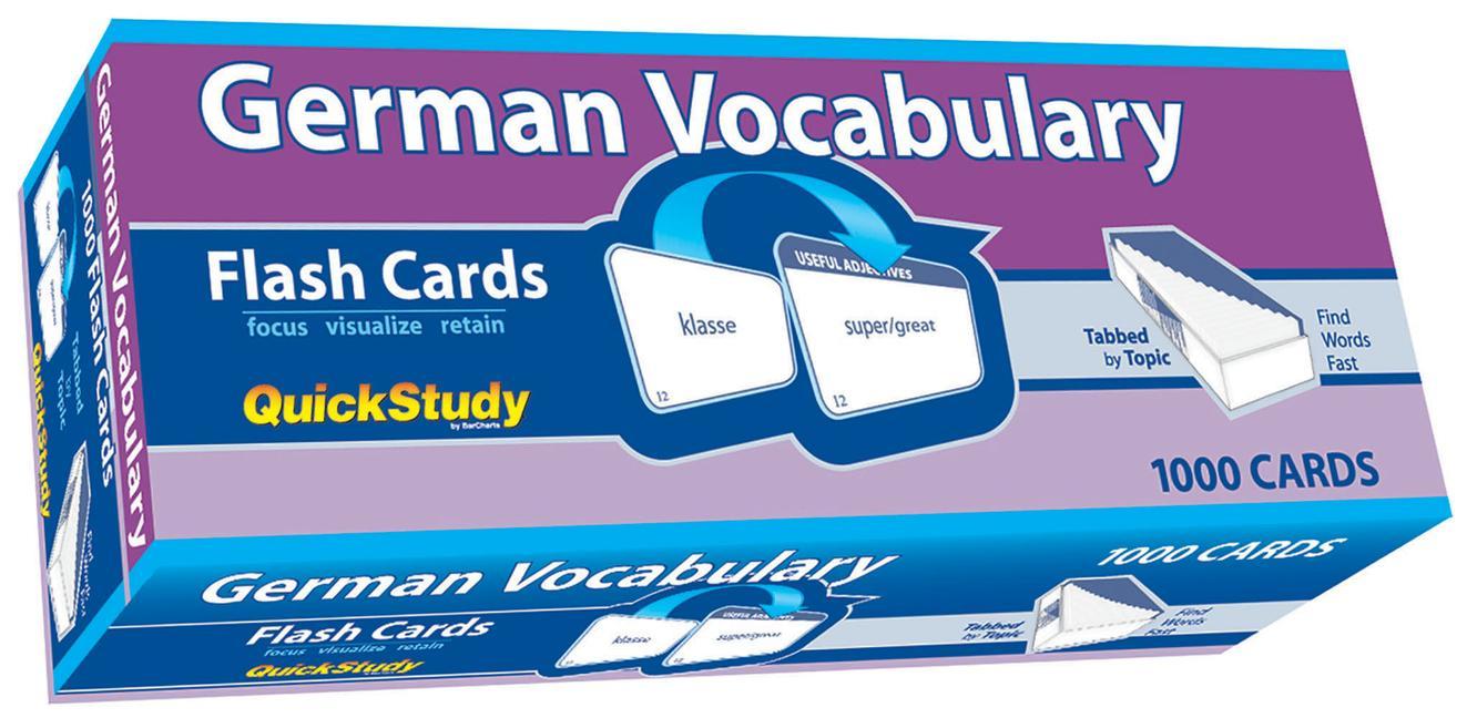 Cover: 9781423207849 | German Vocabulary Flash Cards - 1000 Cards | Liliane Arnet | Box